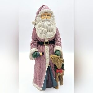 Vintage Midwest Imports Santa Claus Figurine Resin Antique Finish